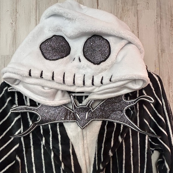 Disney Nightmare Before Christmas Jack Skellington Hooded Onesie XS - Picture 3 of 9